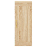 Wall Mounted Cabinet Sonoma Oak 34.5x34x90 cm Engineered Wood 835021