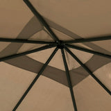 Gazebo with Post Covers 3x3x2.6 m Taupe 160 g/m 313606