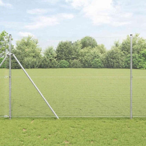 Welded Wire Fence Silver 1.5 x 25 m Steel 42004938