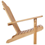 Garden Adirondack Chair Natural Solid Teak Wood 42041355