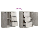 Sideboards 2 pcs Concrete Grey 60x30x70 cm Engineered Wood 3115791