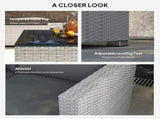 6 Pieces Rattan Corner Sofa Set - Mixed Grey T3398P315877