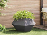 Planter Black 75 x 75 x 60 cm Steel 884038