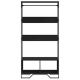 Wardrobe Black 90x50x180 cm Engineered Wood 848669