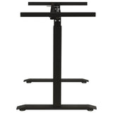 Manual Height Adjustable Standing Desk Frame Hand Crank Black 321719