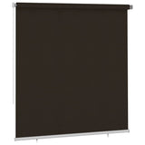 Outdoor Roller Blind 225 cm Brown HDPE 312986