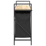 Laundry Basket 3 Compartments with Shelf Sonoma Oak 859061