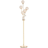 Crystal Floor Lamps for Living Room Bedroom with 5 Light, Modern Upright Standing Lamp, 34x25x156cm, T3398P343149