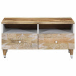 ZNTS Coffee Table 80x54x40 cm Solid Wood Mango 4018677