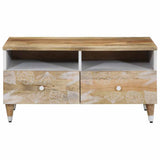 ZNTS Coffee Table 80x54x40 cm Solid Wood Mango 4018677