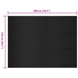 Floor Mat Black 1.5 x 2 m Rubber 42046728