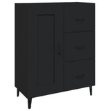812232 Sideboard Black 69,5x34x90 cm Engineered Wood