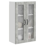 Wall Glass Cabinet LUCCA Concrete Grey 60 x 31 x 100 cm 885178
