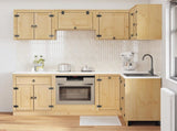 Cabinet with Shelf SKI 8 pcs Honey Brown Solid Pine Wood 3392649