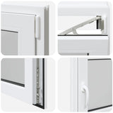 Basement Window RISOR 110 x 55 cm PVC and Glass 42047934