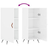 Sideboard High Gloss White 34.5x34x90 cm Engineered Wood 828510