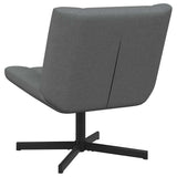Swivel Chair Dark Grey 63 x 75 x 76 cm Fabric 42007326
