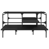 Coffee Table Black 100x100x48.5 cm Engineered Wood 842311