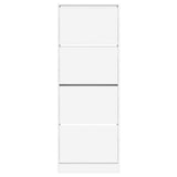 Shoe Cabinet White 60x21x163.5 cm Engineered Wood 839903