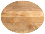 Table Top 50x3.8 cm Round Solid Wood Mango 370061