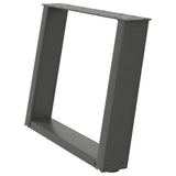 Coffee Table Legs U-Shaped 2 pcs Anthracite 60x cm Steel 4012770