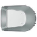Wheelbarrow Tray Replacement Silver 90 x 63 x 28 cm Steel 42007977