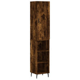 Highboard Smoked Oak 34,5x34x180 cm Engineered Wood 3198998