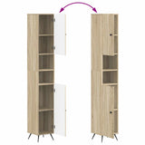 3 Piece Bathroom Cabinet Set BREDA Sonoma Oak Engineered Wood 3417479