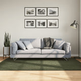 Rug HUARTE Short Pile Soft and Washable Forest Green 140x200 cm 375096
