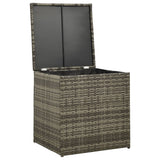 Garden Sofa Set Grey PE rattan, powder-coated steel, fabric Medium 313137