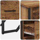 Sideboard with Drawer Old Wood 97 x 32.5 x 74.5 cm 868776