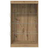 LED Sideboard Artisan Oak 60.5 x 37 x 100 cm Engineered Wood 863046