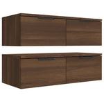 ZNTS Wall Cabinets 2 pcs Brown Oak 68x30x20 cm Engineered Wood 3115899