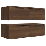 Wall Cabinets 2 pcs Brown Oak 68x30x20 cm Engineered Wood 3115899
