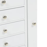 Free Standing Jewelery Cabinet White 246960