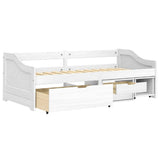 Day Bed White Solid pinewood, engineered wood Single Day Bed 3185214