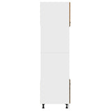 Microwave Cabinet Lyon Smoked Oak 60x57x207 cm Engineered Wood 815603