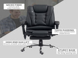 Office Chair with 6 Point Massage and Back Heat, PU Desk Chair with Footrest Adjustable Height and T3398P342234