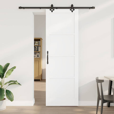 Sliding Door Manual White and black 78 x 232 cm 3333503