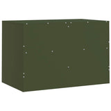 TV Cabinets 2 pcs Olive Green 67x39x44 cm Steel 841748