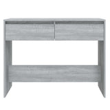 Console Table Grey Sonoma 100x35x76.5 cm Engineered Wood 813036