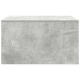 Coffee Table with Drawers Concrete Grey 70.5x70x40 cm 3328411