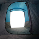 Camping Tent Tunnel 4-Person Blue Waterproof 94632