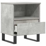 Bedside Cabinet Concrete Grey 40x35x50 cm Engineered Wood 830644