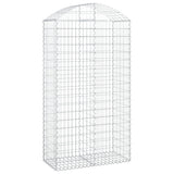Arched Gabion Basket 100x50x180/200 cm Galvanised Iron 153439
