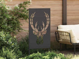 Garden Privacy Screen Black 50 x 140 cm Cold-rolled steel 876329