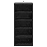 Shoe Cabinet 2 pcs Black Oak 32 x 35 x 70 cm Engineered Wood 862687