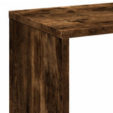 Room Divider Bookcase Smoked Oak 67x25x161.5 cm Engineered Wood 858079