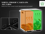 56L Dual Compartment Stainless Steel Bin, with Deodoriser Holders - Silver Tone T3398P424965