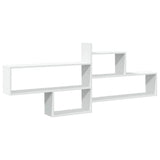 Wall Shelf White 167.5x18x68 cm Engineered Wood 853317